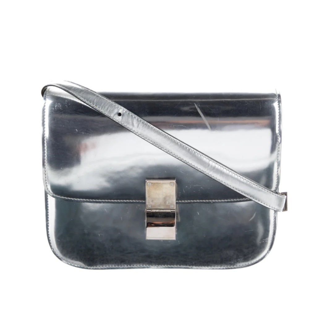 Celine Metallic Medium Box Bag